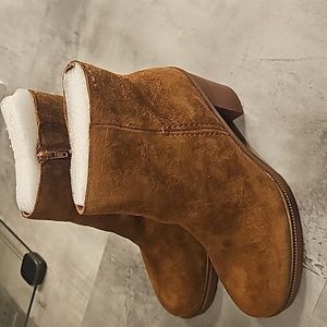 Brown bootie boots